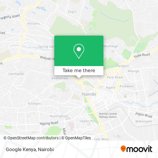 Google Kenya map