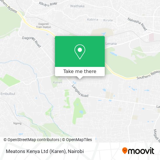 Meatons Kenya Ltd (Karen) map