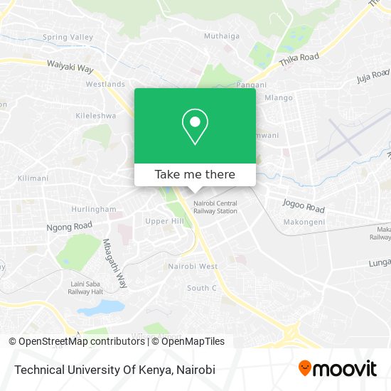 Technical University Of Kenya map