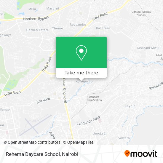 Rehema Daycare School map