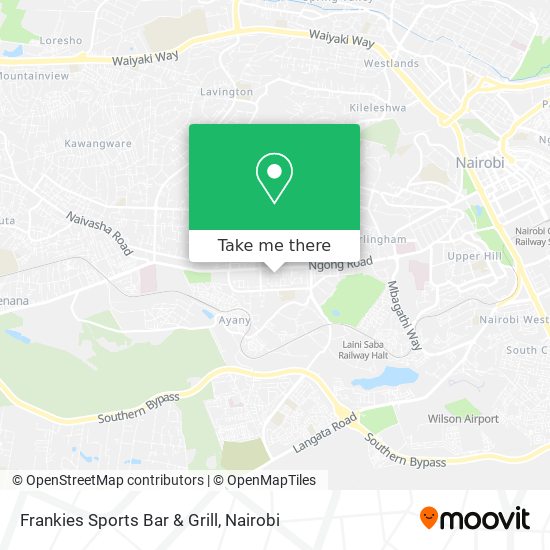 Frankies Sports Bar & Grill map