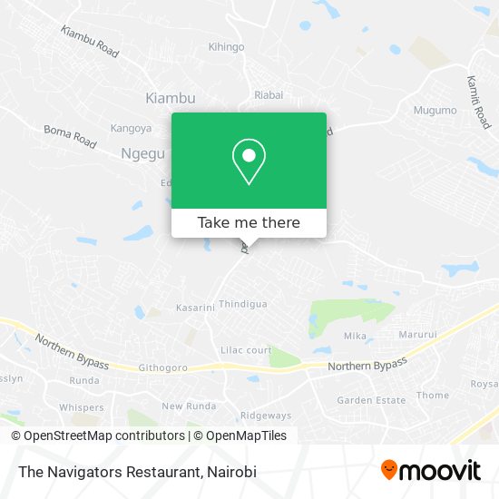 The Navigators Restaurant map