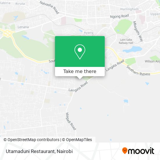 Utamaduni Restaurant map