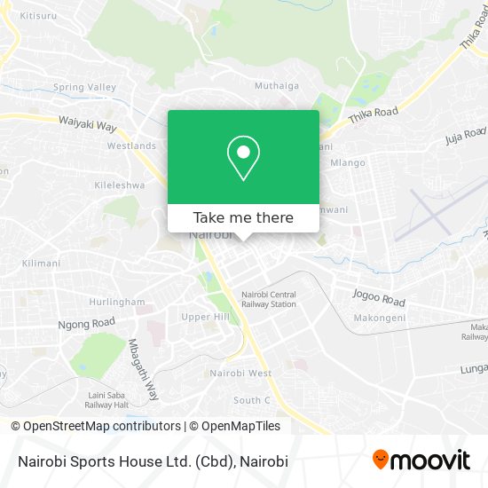 Nairobi Sports House Ltd. (Cbd) map