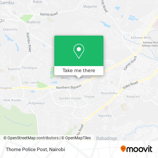 Thome Police Post map