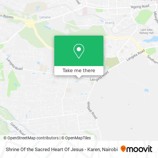 Shrine Of the Sacred Heart Of Jesus - Karen map