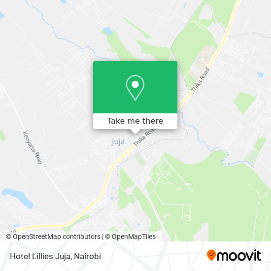 Hotel Lillies Juja map