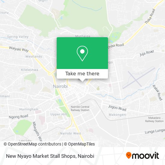 New Nyayo Market Stall Shops map