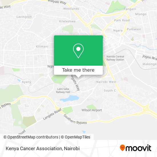 Kenya Cancer Association map