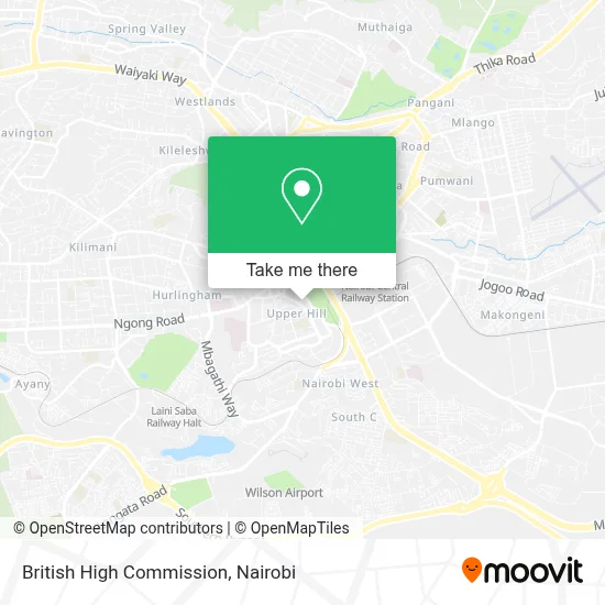 British High Commission map