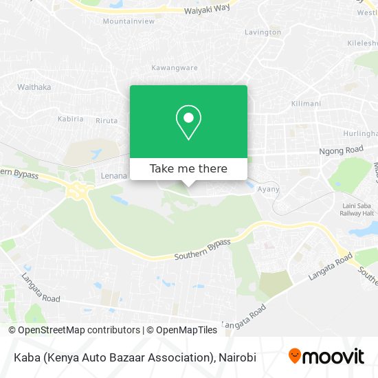Kaba (Kenya Auto Bazaar Association) map