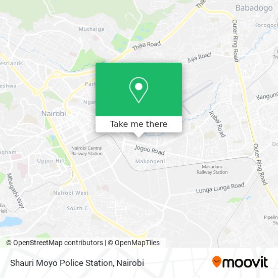 Shauri Moyo Police Station map