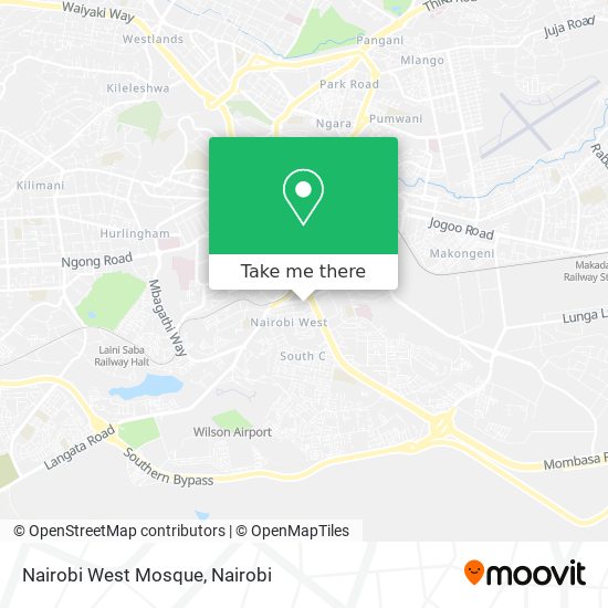 Nairobi West Mosque map