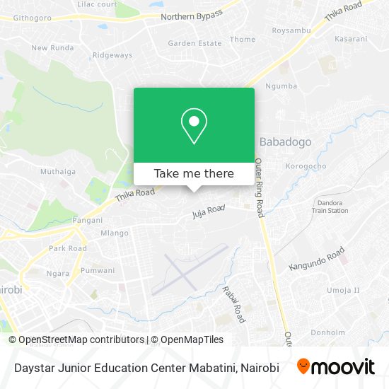 Daystar Junior Education Center Mabatini map