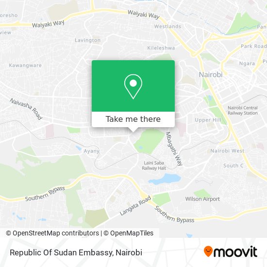 Republic Of Sudan Embassy map