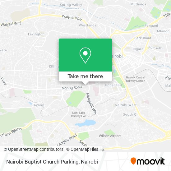 Nairobi Baptist Church Parking map