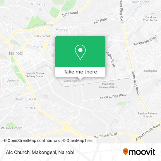 Aic Church, Makongeni map