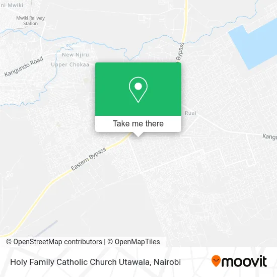 Holy Family Catholic Church Utawala map