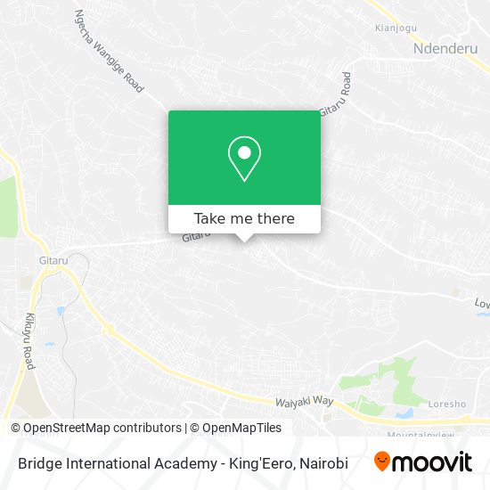 Bridge International Academy - King'Eero map