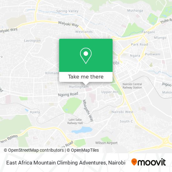 East Africa Mountain Climbing Adventures map