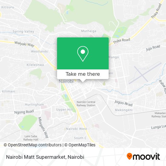 Nairobi Matt Supermarket map