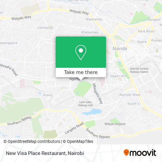 New Visa Place Restaurant map
