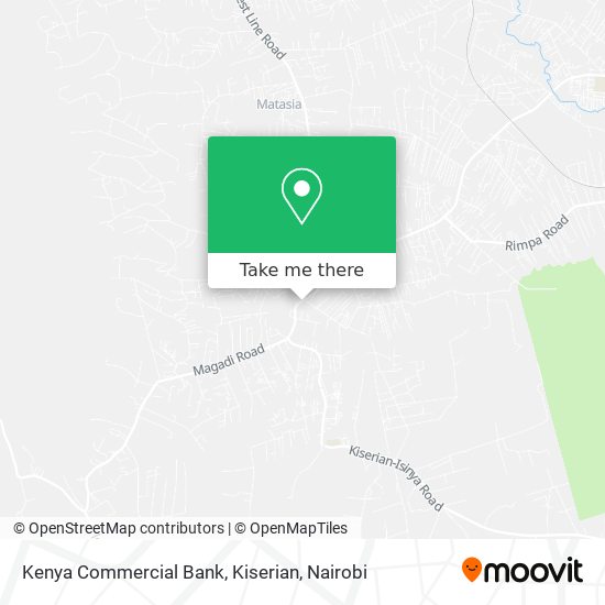 Kenya Commercial Bank, Kiserian map