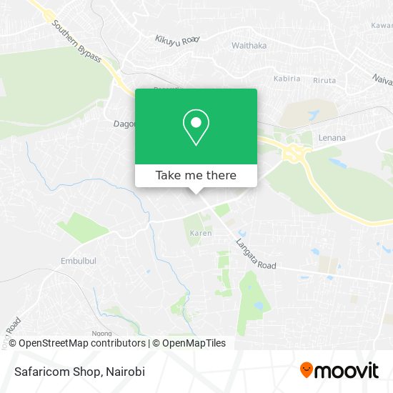 Safaricom Shop map