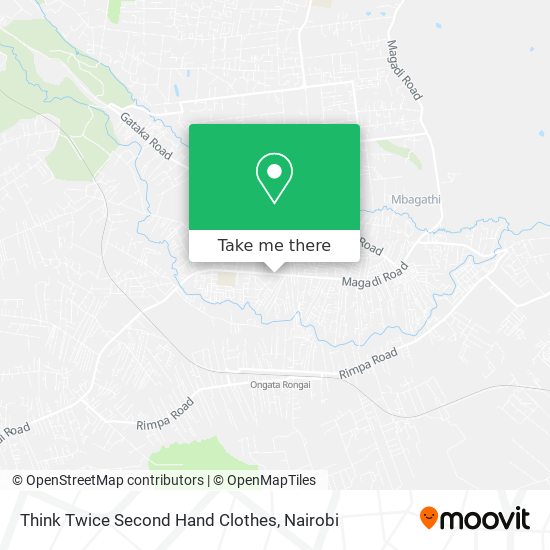 Think Twice Second Hand Clothes map