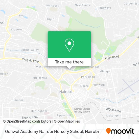 Oshwal Academy Nairobi Nursery School map
