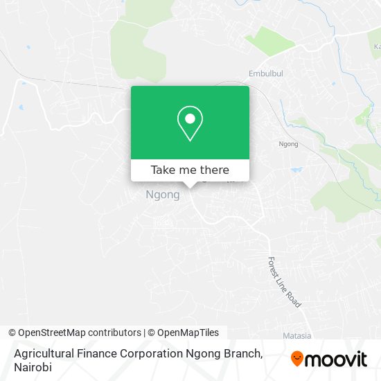 Agricultural Finance Corporation Ngong Branch map