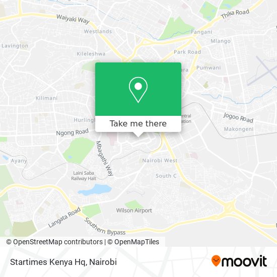 Startimes Kenya Hq map