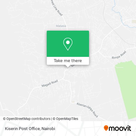 Kiserin Post Office map