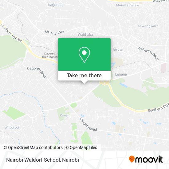 Nairobi Waldorf School map