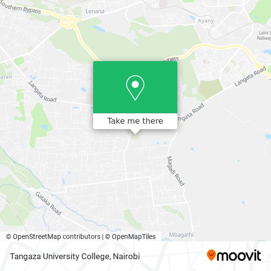 Tangaza University College map