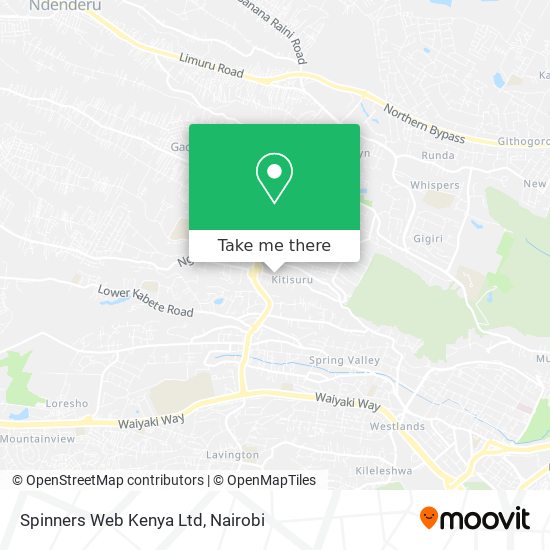 Spinners Web Kenya Ltd map