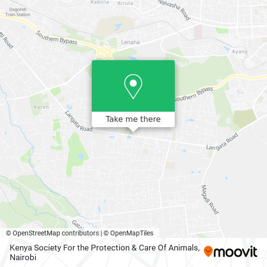 Kenya Society For the Protection & Care Of Animals map