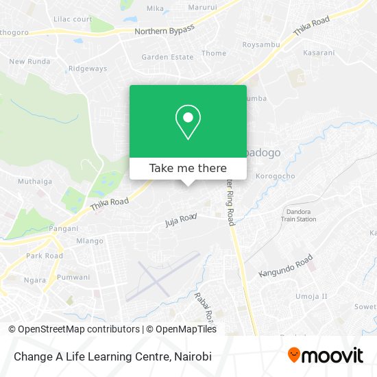 Change A Life Learning Centre map