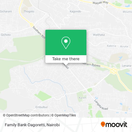 Family Bank-Dagoretti map
