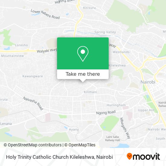 Holy Trinity Catholic Church Kileleshwa map