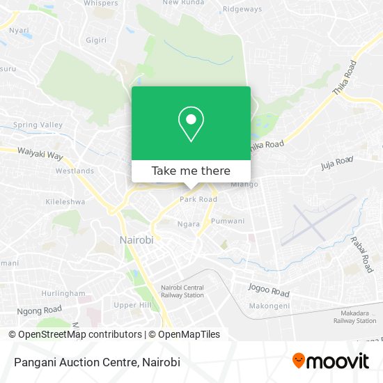 Pangani Auction Centre map