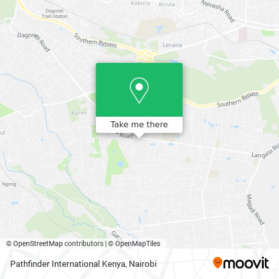 Pathfinder International Kenya map