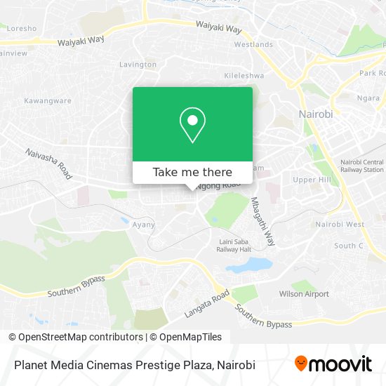 Planet Media Cinemas Prestige Plaza map