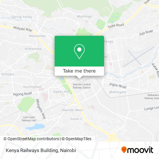 Kenya Railways Building map