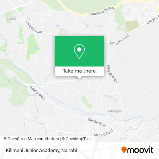 Kilimani Junior Academy map