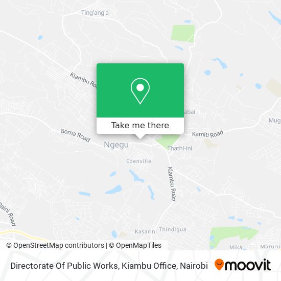 Directorate Of Public Works, Kiambu Office map