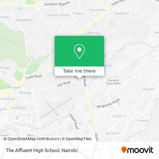 The Affluent High School map