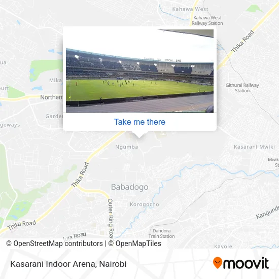 Kasarani Indoor Arena map