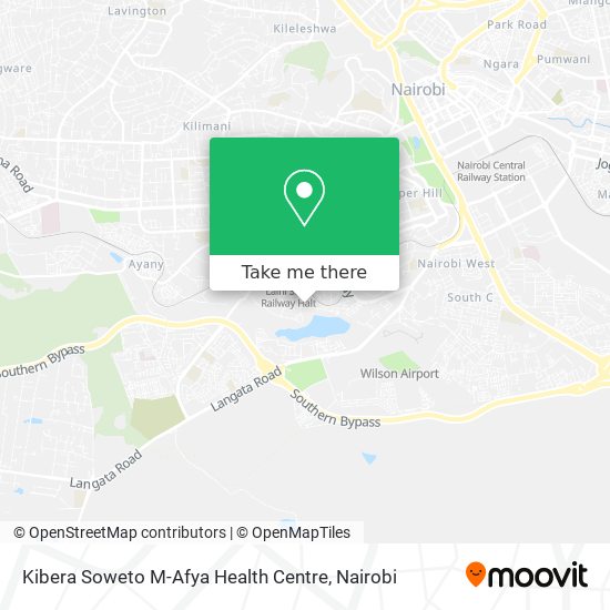 Kibera Soweto M-Afya Health Centre map