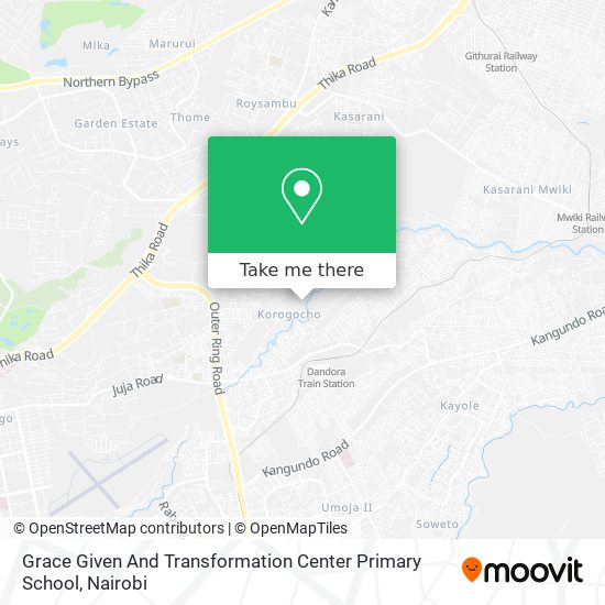 Grace Given And Transformation Center Primary School map